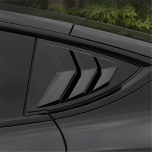 Gllossy Black Rear Window Shutter Louver Cover Trim For Tesla Model Y 2020-2023 - Imagen 1 de 8