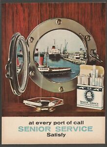 SENIOR SERVICE cigarettes - At Every Port of Call - 1964 Vintage Print Ad
