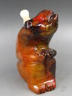 Beautiful Rare Hand Carved Chinese old Jade Snuff Bottle"monkey"1418