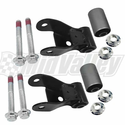 2Pcs Rear Rearward Leaf Spring Shackle Bracket Kit for Nissan Titan 2004-18 5.6L - Imagem 1 de 4