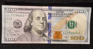 $100 2009A San Francisco Star Note Fr# 2187-L* Rios-Geithner BD 1/7/1960 T2749 - Picture 1 of 9
