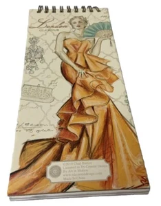 CHAD BARRETT London Glamour Fashion Spiral Bound Hardcover Note Pad 8” X 3.5” - Picture 1 of 6