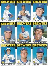 (10) 1986 Topps Traded Milwaukee Brewers Team Sets (90 cards) Plesac