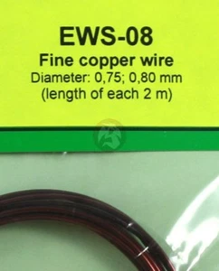Eureka XXL Fine Copper Wires Ø 0.75mm - Ø 0.80mm (2 wires, each 2m long) EWS-08 - Picture 1 of 1