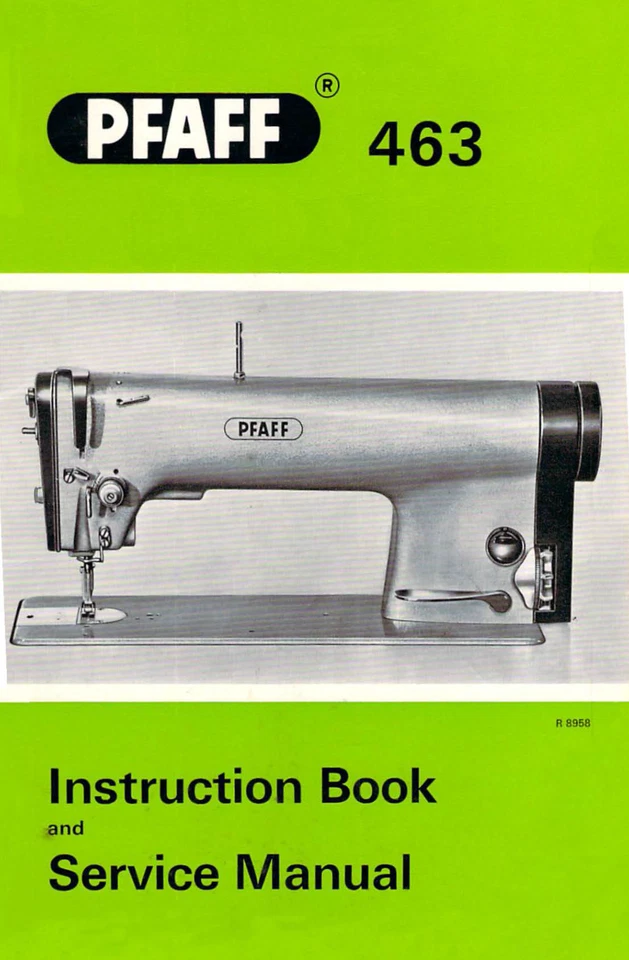 PFAFF 463 Instructions & Service Manual Reprint: Coil Bound 45 Pages - Image 1 of 1