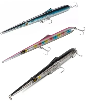 KIT 3 PZ Needle Esca Artificiale Floating Pencil Aguglia Pesca Spinning - Immagine 1 di 4