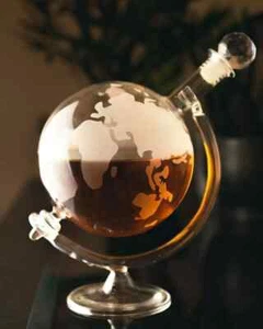 Vaso Decantador Mundial Globo Vodka Whisky 700 ml Vino Jarra Día del Padre Regalo - Imagen 1 de 9