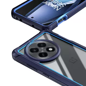 Case For OnePlus 13R 5G Built-in Screen Shockproof Full Body Clear Cover Blue - Picture 1 of 8