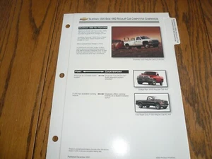 Chevy Silverado 3500 2002 4x4 cabina regular concesionario sala de exposición libros páginas de comparación - Imagen 1 de 3