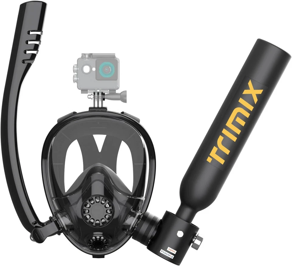 Trimix Mini 0.5L-6-10Mins Scuba Diving Lung Tank with Snorkeling mask Cylinder - Image 1 of 4