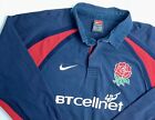 Maillot de rugby vintage Nike Angleterre équipe nationale anglaise 00/02 M maillot moyen an 2000