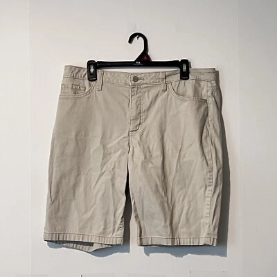 Bermudas chinas Riders By Lee para mujer talla 36 beige claro tiro medio caquis Foto 1 de 4