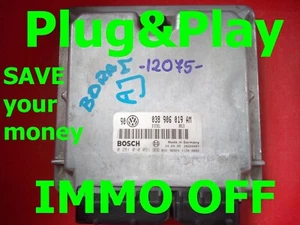 IMMO OFF / ECU GOLF IV BORA 1.9 AJM 0281010091 - 038906019AM /FastCourie - Imagen 1 de 1
