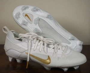 Nike Huarache 9 Elite Low LAX Lacrosse Shoes White Gold FD0089-100 Size 11.5 - Picture 1 of 4