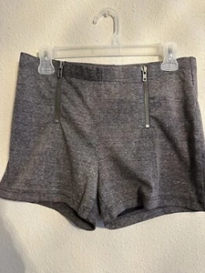 Pantalones Cortos Mujer Free People Doble Cremallera Cintura Alta Negro Brezo Talla 30 - Imagen 1 de 7