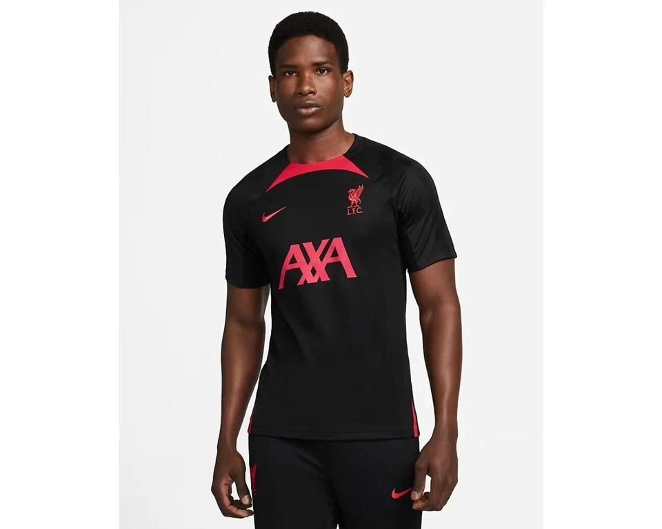 Nike Liverpool 22/23 Strike Performance Jersey Black Red Size Med DJ8588-013