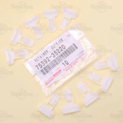 x10 Genuine Toyota 4RUNNER Lexus ES250 IS300 Molding Bumper Retainer 75392-35220 - Image 1 of 4