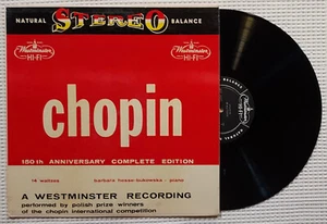 CHOPIN • HESSE-BUKOWSKA Orig '59 WESTMINSTER Stereo WST 14071 Classical Vinyl NM - Foto 1 di 1