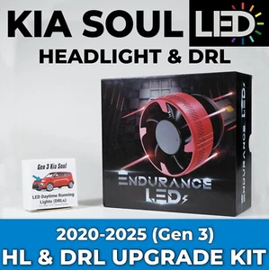 2020-2025 KIA Soul LED Headlight (HL) & Daytime Running Light (DRL) Upgrade Kit - Picture 1 of 10