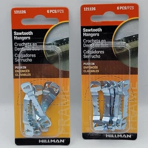 2 pz - Appendiabiti Sawtooth Push In Hillman n. 121126 - NUOVO - Foto 1 di 5