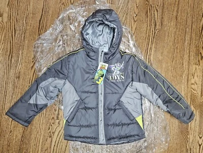 NEW Kids Coat TOY STORY 3 Heroes In Training Size 7 BUZZ Lightyear NWT Hood Zip - Image 1 of 4