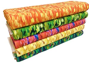 Pinceles de tela de algodón brillantes multicolor arte orgullo mosaico material artesanal - Imagen 1 de 18
