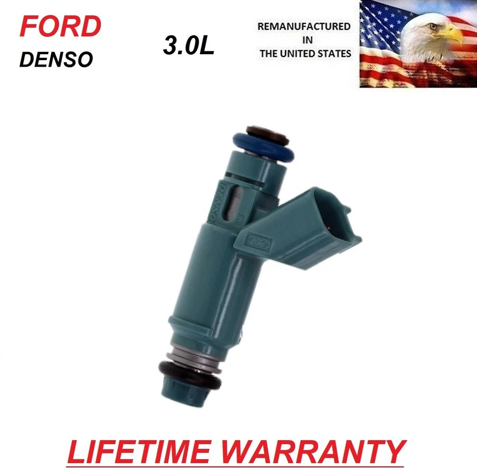 Inyectores de combustible individuales #3W4E-A7A Lincoln LS 3,0 L V6 2003-2005 OEM Denso Foto 1 de 1