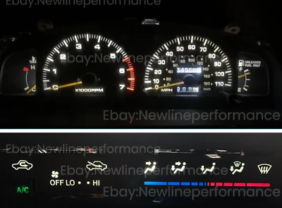 White Cluster + Climate Control AC LED Bulb Kit for Toyota 4Runner 1996-1997 - Image 1 of 2