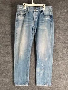 Levi’s 501 T Jeans Uomo 31x28 Blu Denim Made in Japan Invecchiato - Foto 1 di 19