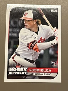 Topps Hobby Rip Night Jackson Holiday RC #29 2024 Baltimore Orioles - Imagen 1 de 2