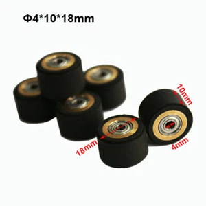 10pc Silica Gel Pinch Roller Wheel Copper Graphtec Roland Vinyl Cutter 4x10x18mm - Picture 1 of 4