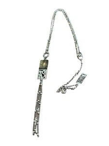 Brighton Contempo Shell Necklace- Mother of Pearl -3 tassels- silver color - Picture 1 of 2