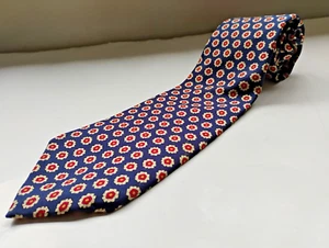 Lauren Ralph Lauren Red, White & Blue Geometric Pattern Necktie - Picture 1 of 7