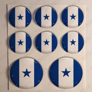 Autocollant Honduras Cocarde Résine Relief 3D Drapeau Armée de l'air - Foto 1 di 1