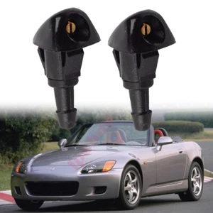 2pcs Hood Windshield Washer Wiper Nozzle Sprayer Arm Jet For Honda S2000 2000-09 - Picture 1 of 16