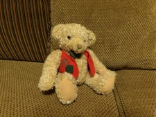 Rare 9" Adorable Hallmark Tyler Plush Bear wearing Vest & Bowtie (*35)