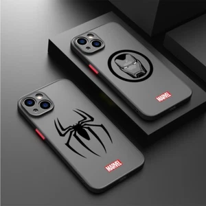 Marvel Avengers Hero Logo Matte Cover Luxury Case for iPhone - Picture 1 of 10