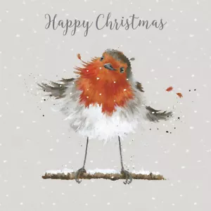 Wrendale Designs Christmas Robin Luxury Boxed Christmas Cards - Luxury Cards - Picture 1 of 1