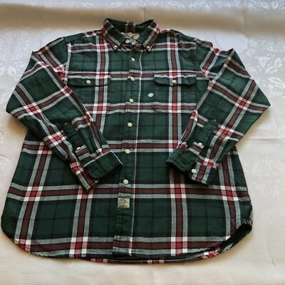 Blusa American Living masculina tamanho L verde caçador xadrez manga comprida - Imagem 1 de 4