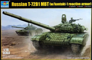 Russian T-72B1 MBT kontakt-1 reactive armor Tank 1:16 Model Kit Trumpeter 00925 - Bild 1 von 2