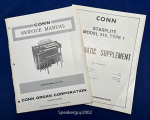 Original Conn Organ Service Manual / Starflite 316 Type 1 - Picture 1 of 1