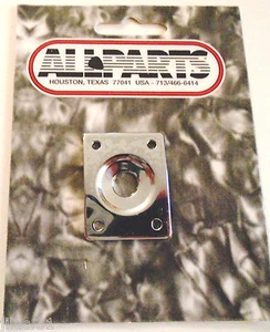 NEW Output Plate ALLPARTS chrome carrée pour guitare électrique Les Paul, SG etc - Bild 1 von 1