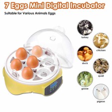 New listing
Digital 7 Egg Mini Incubator Chicken Duck Bird Quail Hatcher Temperature control