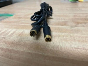 74" BLACK DOUBLE END S-VIDEO CABLE EXCELLENT USED CONDITION #32 - Picture 1 of 1