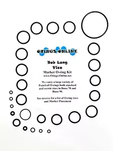 Bob Long Vice Marker Paintball O-ring Kit de Oring x 4 reconstrucciones/kits - Imagen 1 de 1