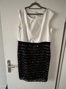 s.Oliver Selection - Black Label, Gr. 46, Schwarz/weiß, Etuikleid - Bild 1 von 2