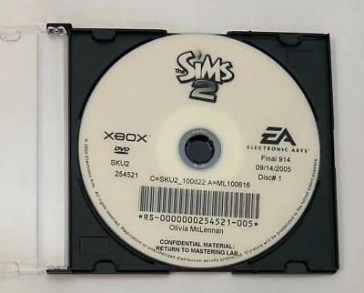 The Sims 2 Review Version - Microsoft Xbox 2005 Electronic Arts Pre-release code - Image 1 of 4