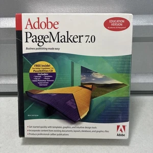 Adobe PageMaker 7.0 Education Version for Mac Academic Software *NEW - Picture 1 of 7