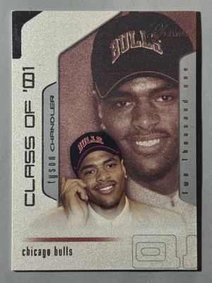 Tyson Chandler Rookie 2001-02 Fleer Flair /1500 RC SP Chicago Bulls #93 - Image 1 of 2