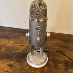 Blue Yeti Silver USB Microphone by Logitech – Pro Condenser Mic for Streaming - Picture 1 of 8